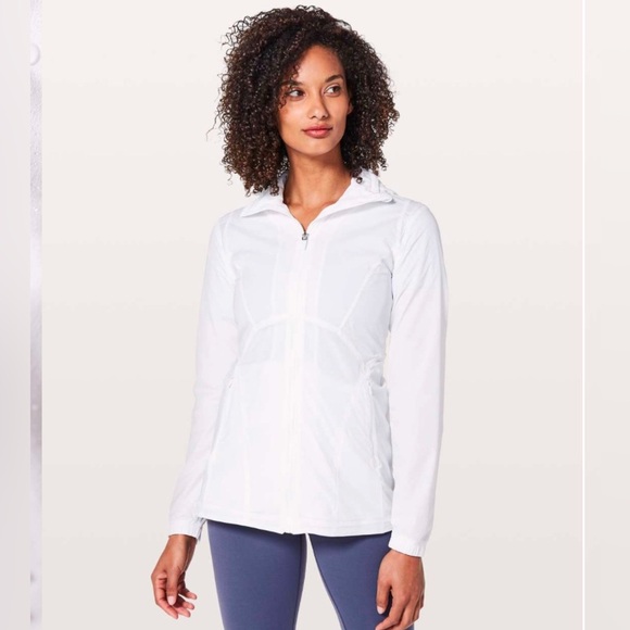 Lululemon Athletica Such A Cinch Foldable Hood White Jacket size 4 - Picture 1 of 5